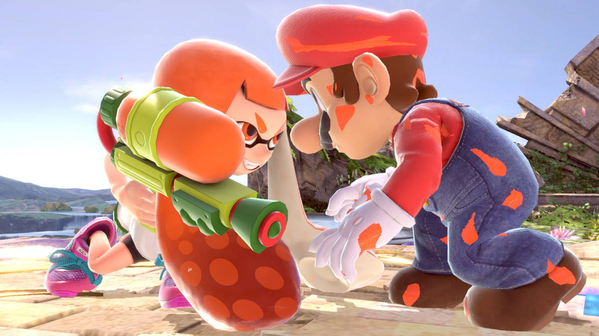 Mario y Inkling Chica by Eddazzling81 on DeviantArt