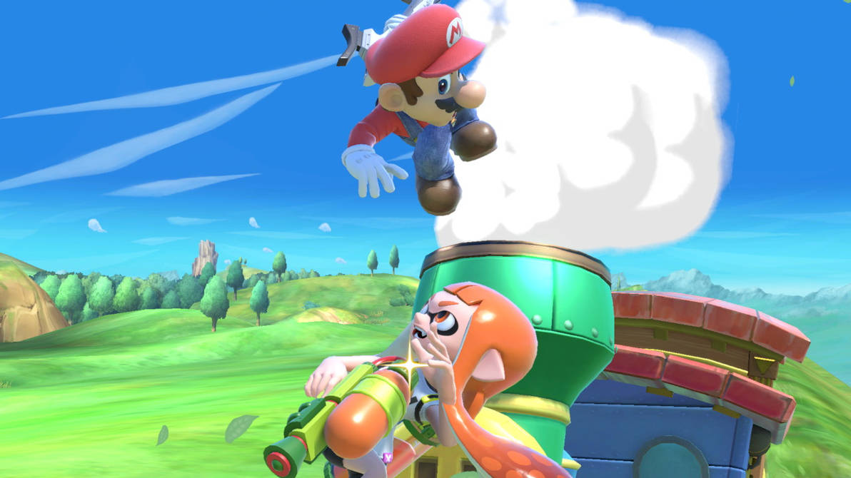 Mario and Inkling Girl in Train by Eddazzling81 on DeviantArt