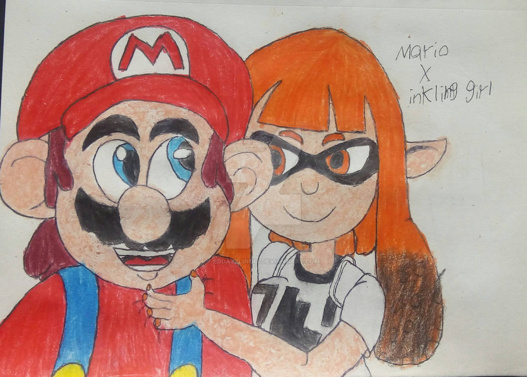 Mario X Inkling Girl Orange by Eddazzling81 on DeviantArt