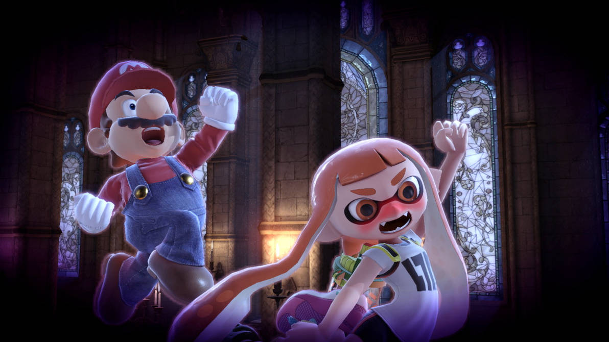 Mario And Inkling Girl In Castlevania By Eddazzling81 On DeviantArt mario-and-inkling-girl-in-castlevania-by-eddazzling81-on-deviantart
