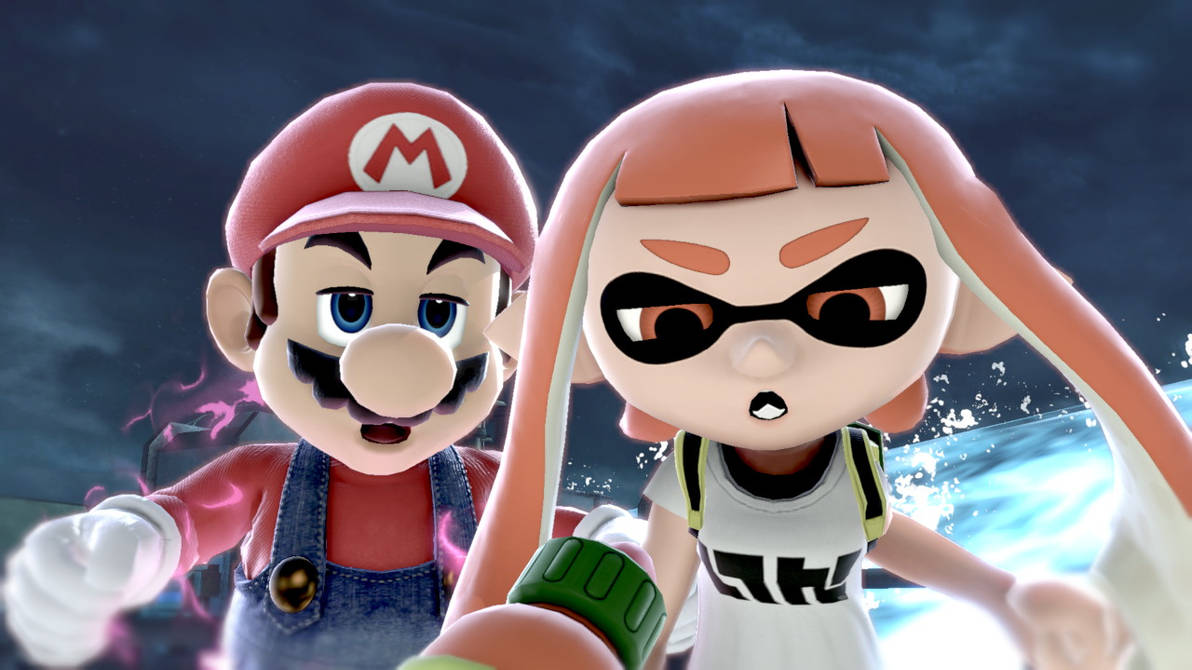 Mario and inkling Girl look a this by Eddazzling81 on DeviantArt
