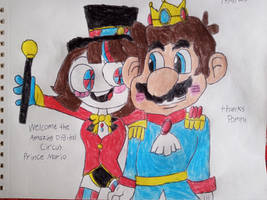 Mario and Pomni in parallel universe