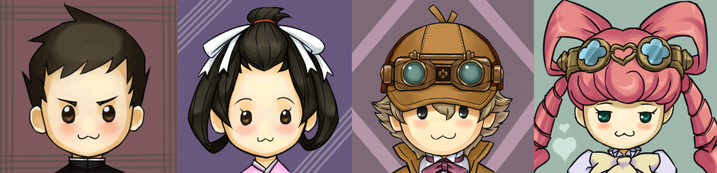 Dai Gyakuten Saiban Chibi icons