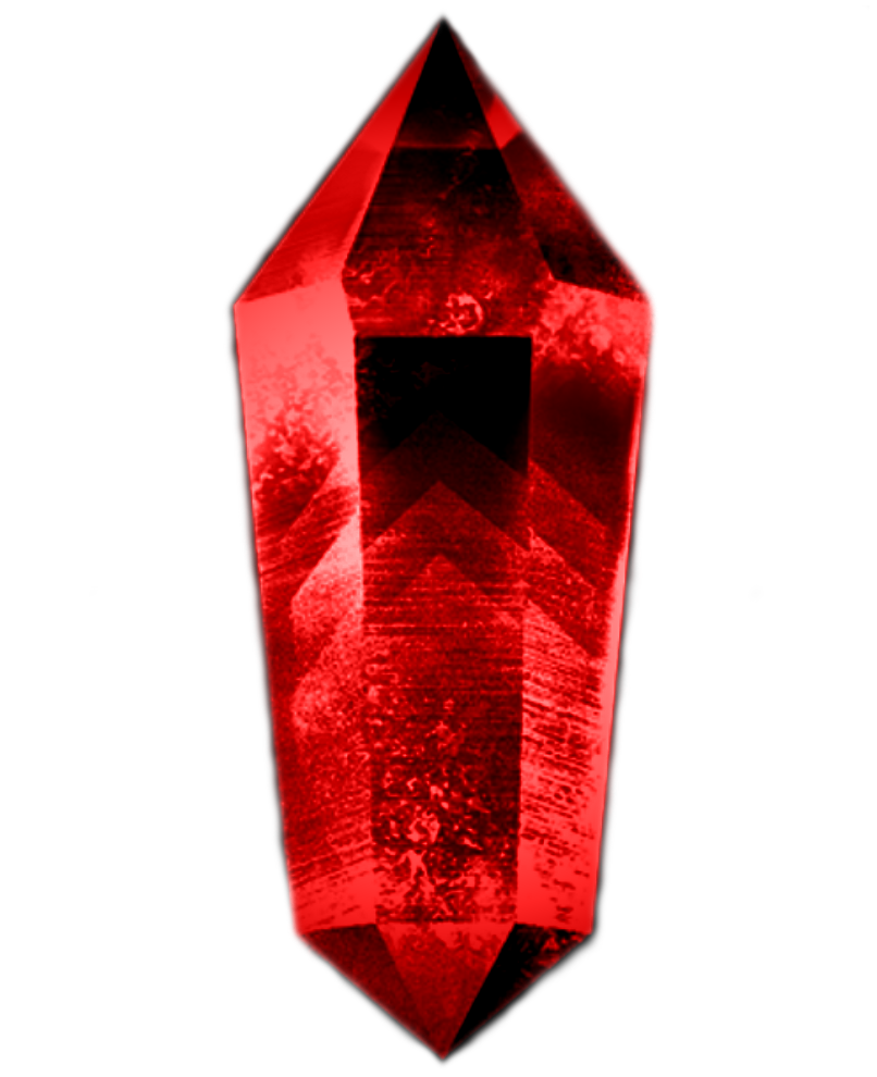 Red crystal slowed