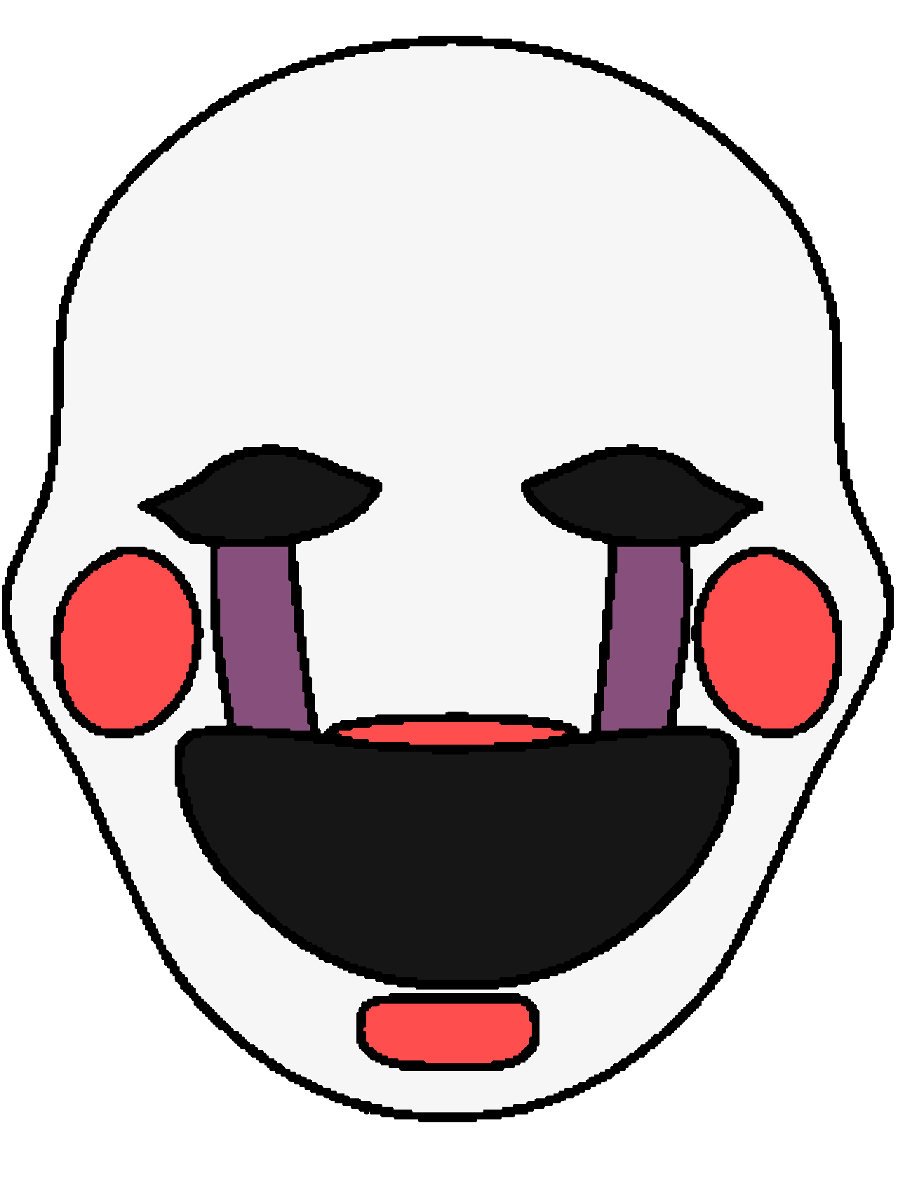 FNAF: Marionette #39 s Mask (vector) by Venjix5 on DeviantArt FNAF: Marionette #39 s Mask (vector) by Venjix5 on DeviantArt