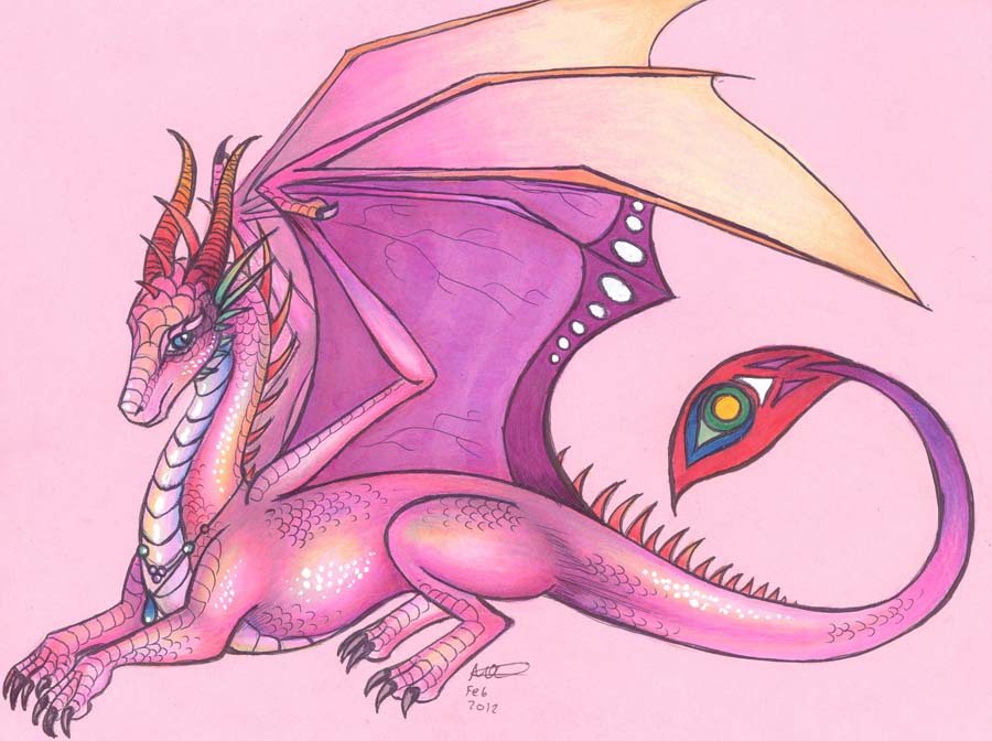 Pink dragoness