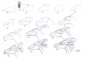 Easy Dragon head tutorial 1