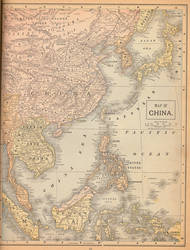 Peerless Atlas of the World - China and Asia