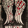 Walking Dead variant wood block print
