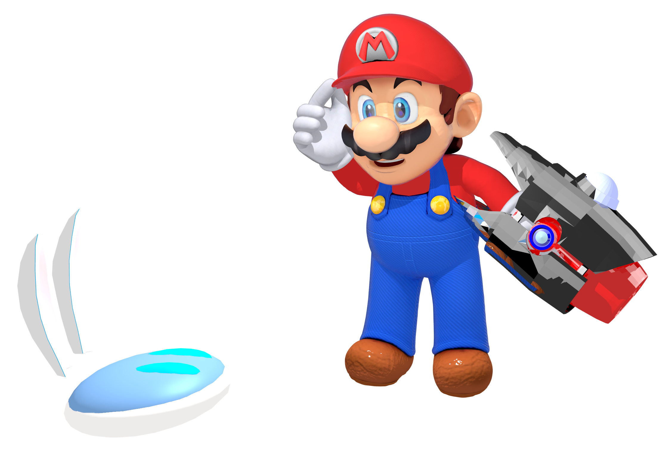 mario(me) rabbids kingdom battle render by supermariojumpan on DeviantArt