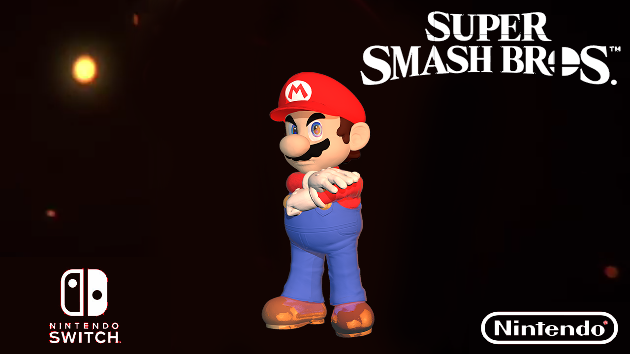 Super Smash Bros5 Mariome Renderbackground By Supermariojumpan On