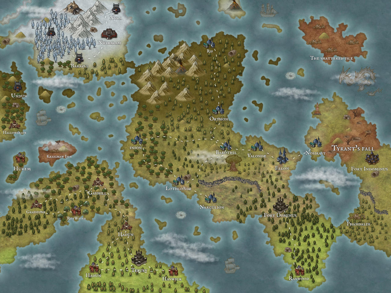 New map by KingCalcium on DeviantArt