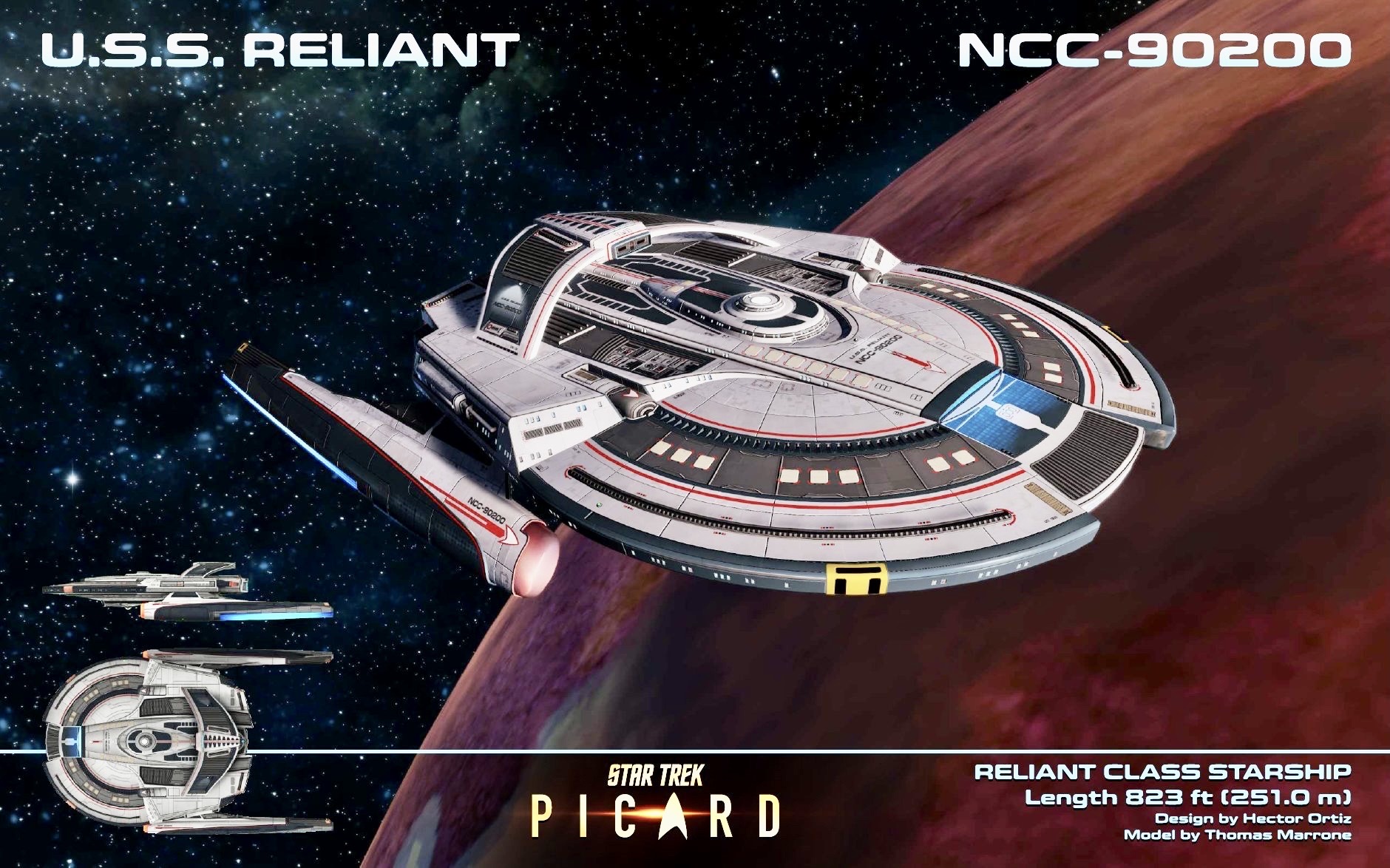 Deviantart Rialiant Reliant class starship by beammeupchief on DeviantArt