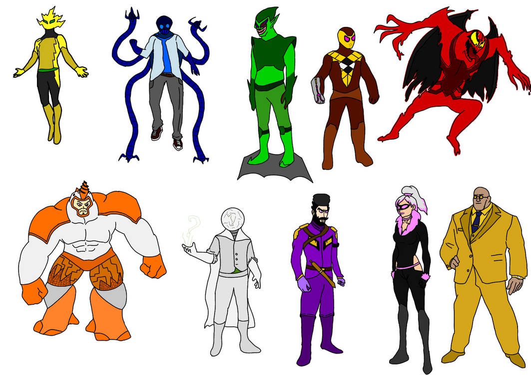 Spider-man's rouges gallery redesign by PeppePingu on DeviantArt