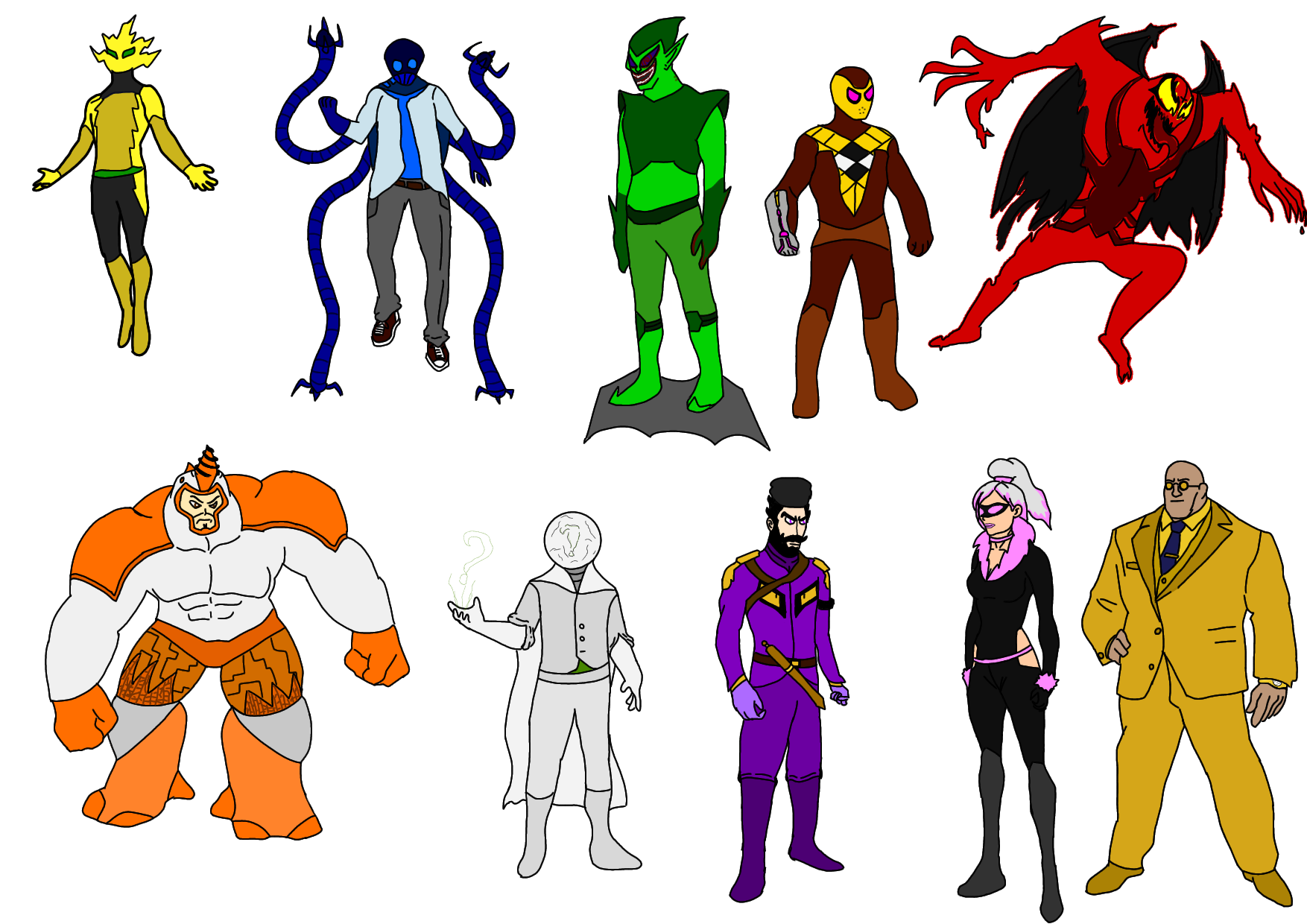 Spider-man's rouges gallery redesign by PeppePingu on DeviantArt