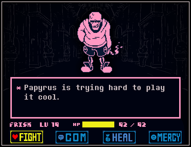 UNDERSWAP - Papyrus dialogue before genocide battle - underswap post - Imgur