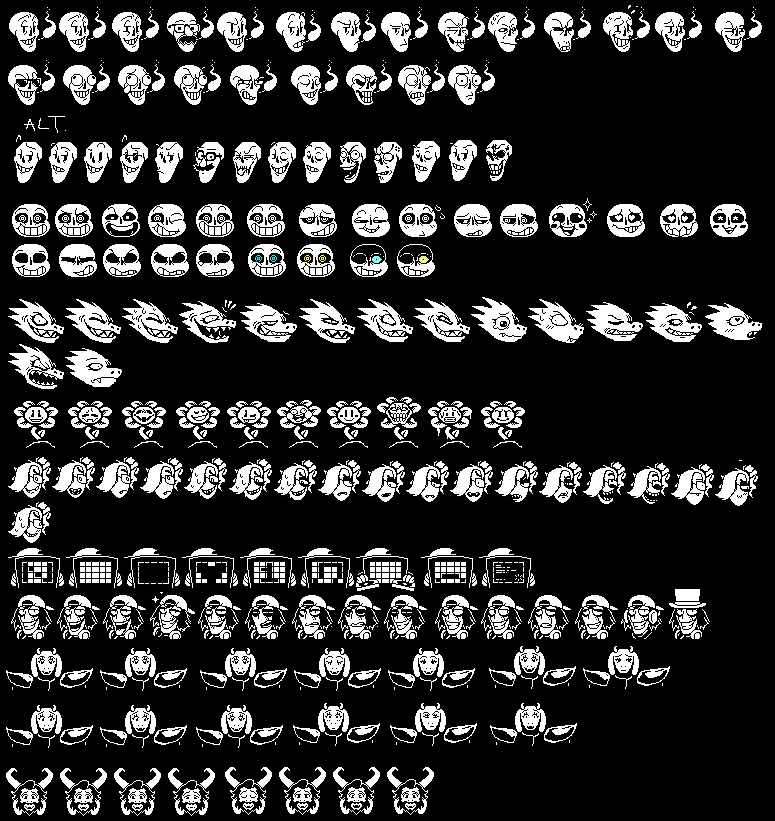 Undertale] Flowey Sprite sheet by Pongy25 on DeviantArt