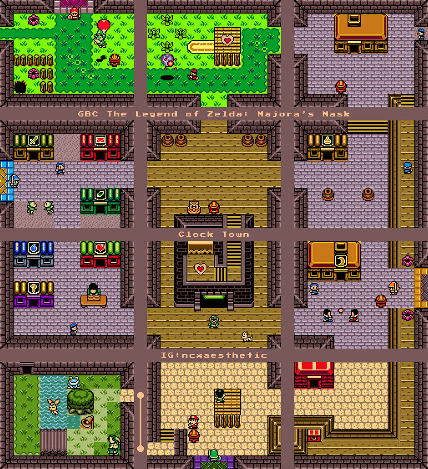 Gbcc Map GBC Clock Town - Full Map by ncxaesthetic on DeviantArt