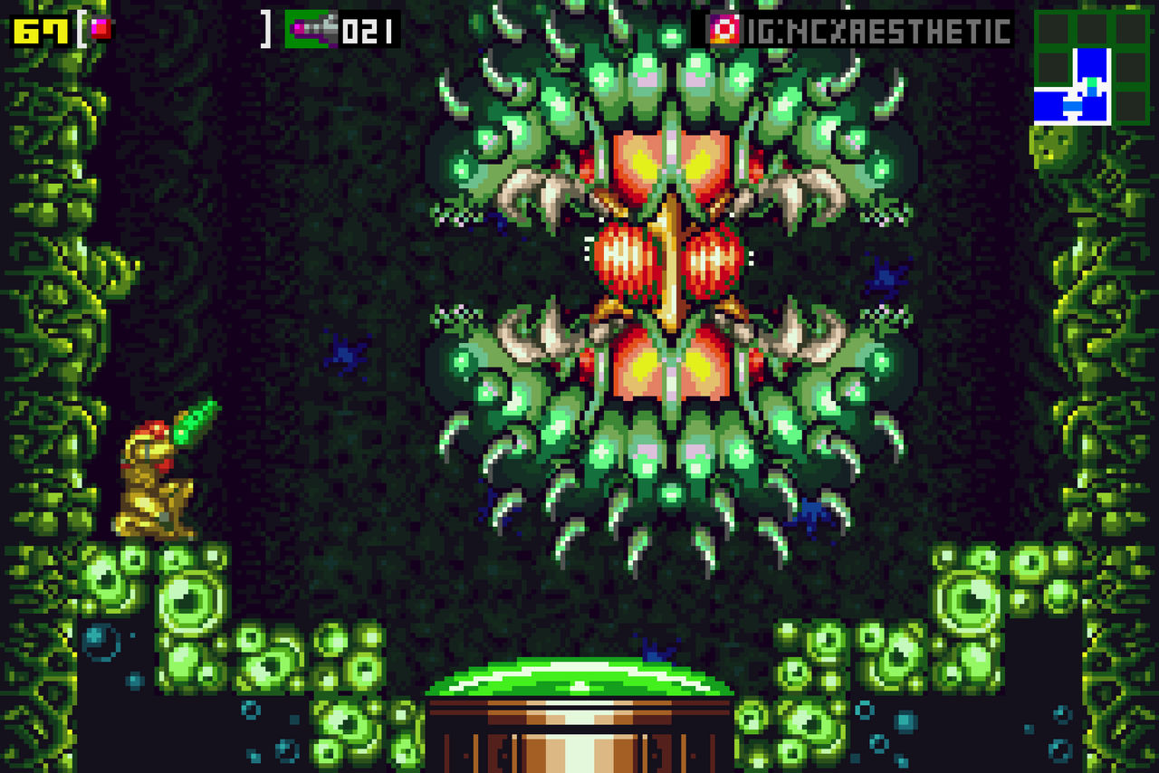 Super Metroid GBA - Spore Spawn by ncxaesthetic on DeviantArt