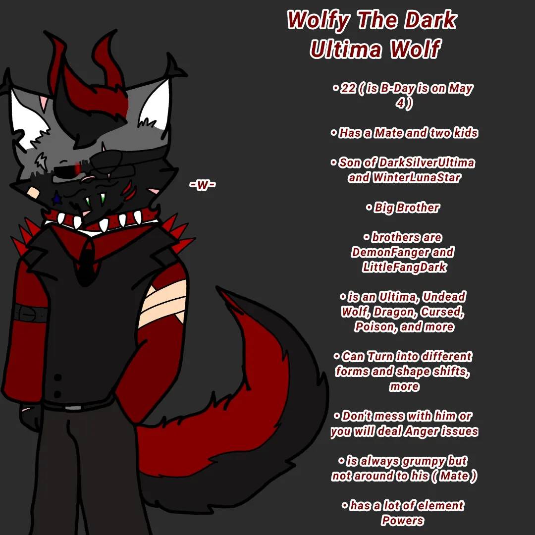 All About Wolfy The Dark Ultima Wolf by WolfyTheAgentWolf on DeviantArt