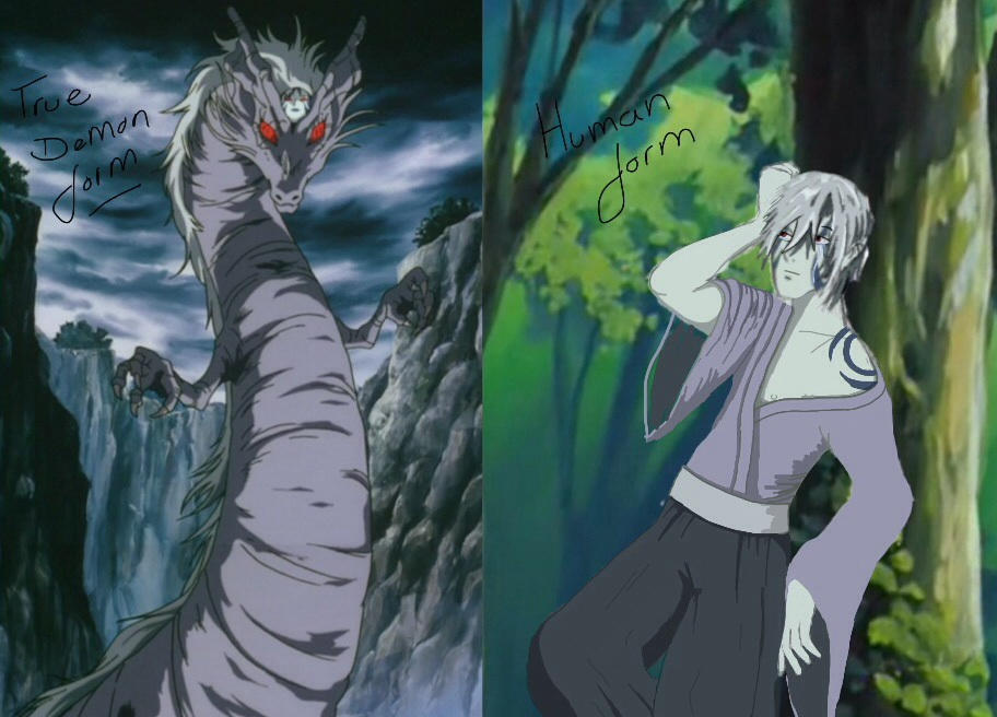 Ryukotsusei human and demon form by basketbears on DeviantArt