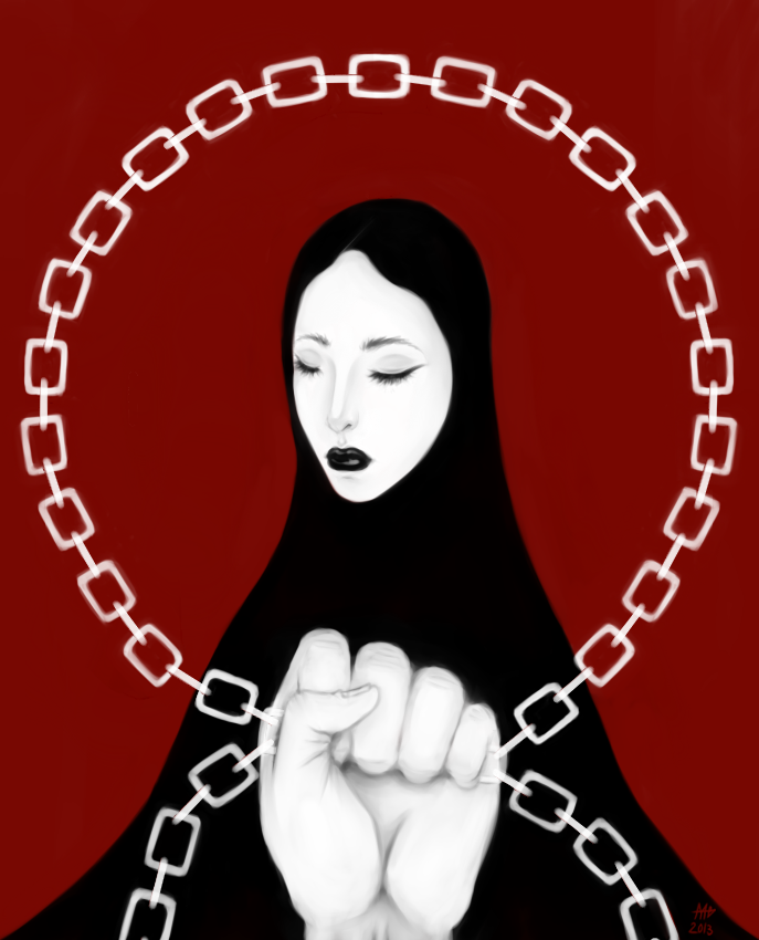 Woman In Chains by saki08 on DeviantArt