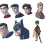 Batman Face Sketches