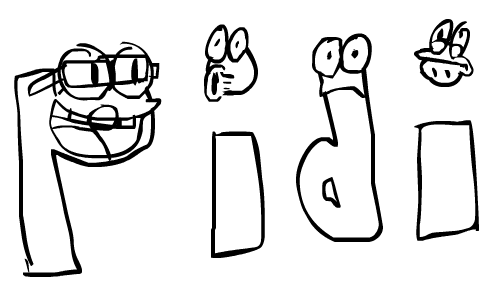 PIDI Letters Hangin' Out