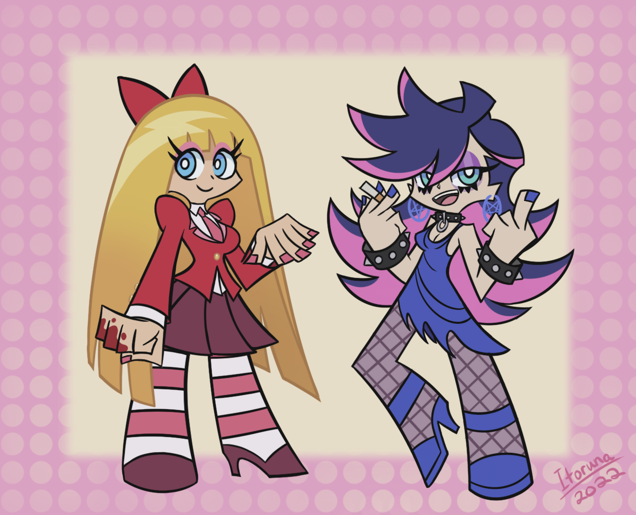 Roleswap Panty and Stocking by Itoruna-The-Platypus on DeviantArt