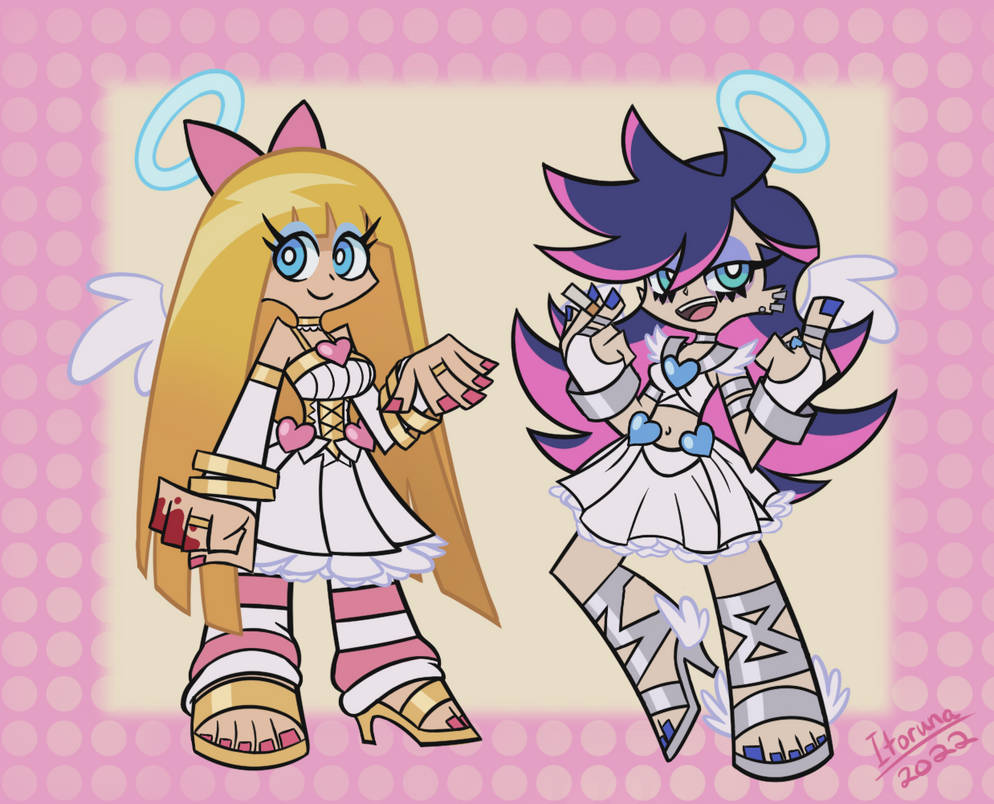 Roleswap Panty and Stocking Angel Forms by ItorunaThePlatypus on