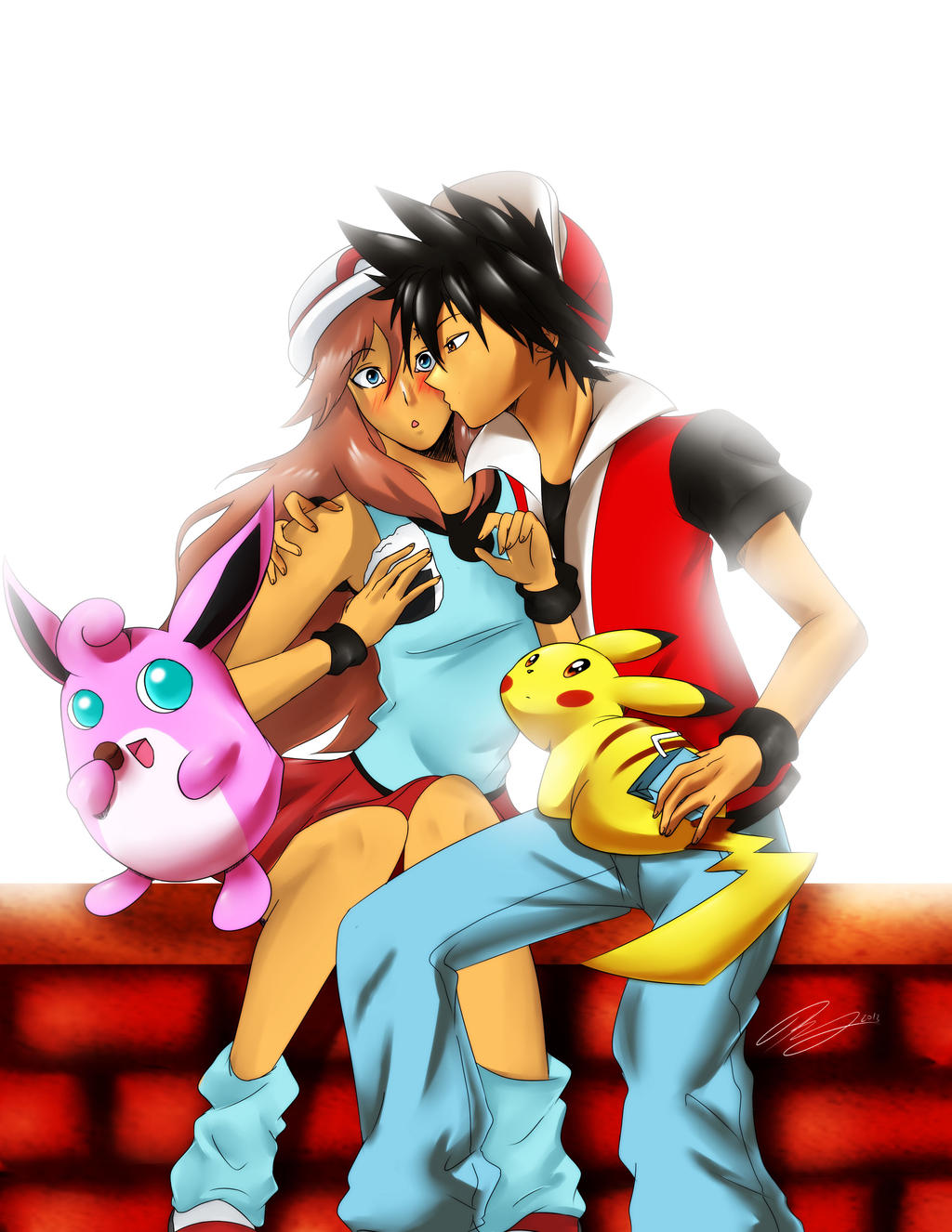 Point Commission: Red x Blue-Pokemon