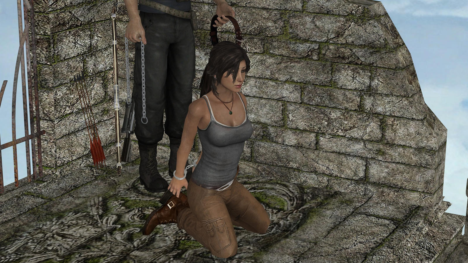 Lara Croft has company by honkus2 on DeviantArt