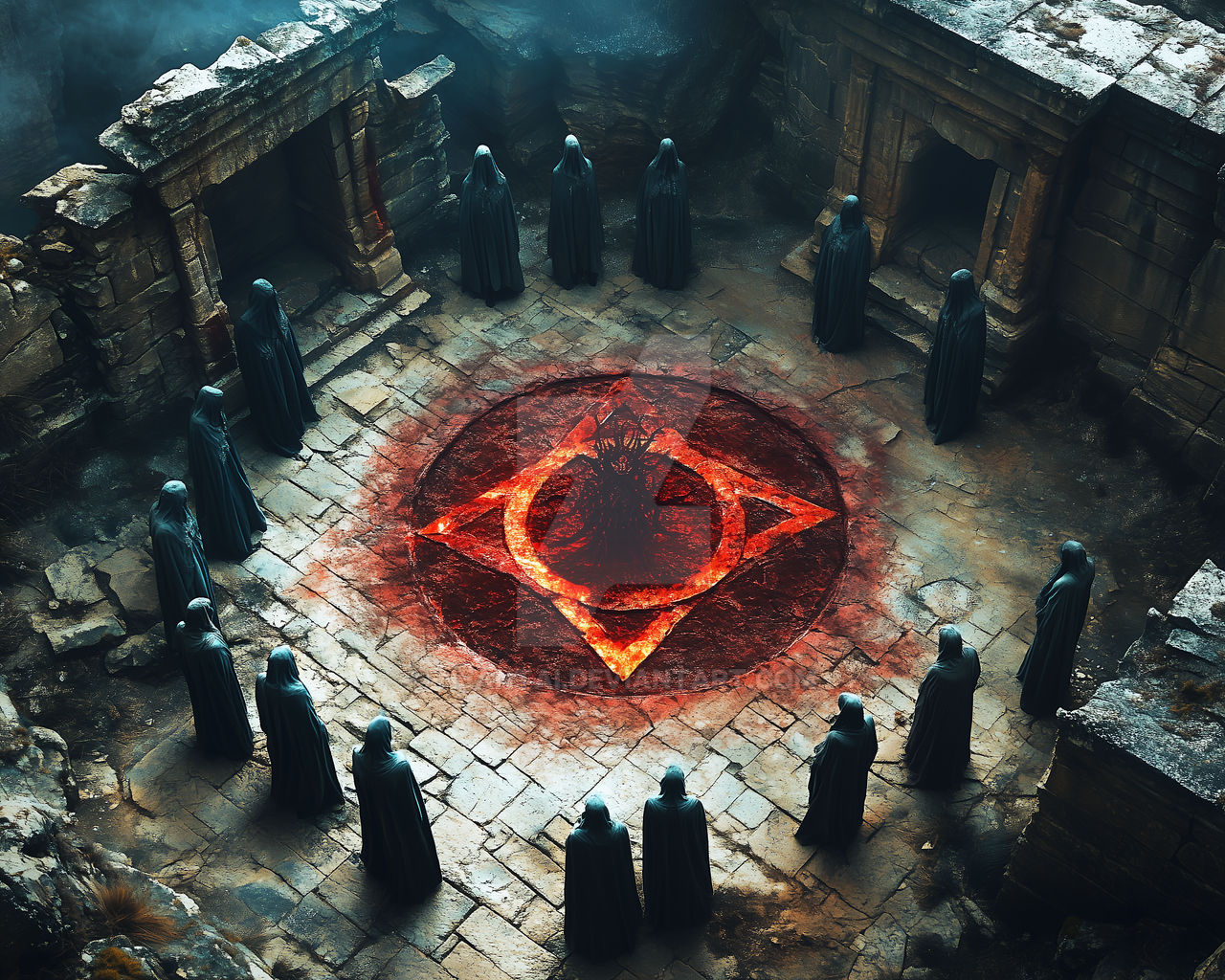 Dark Ritual Animation Dark Ritual 5/9 by NeantAI on DeviantArt