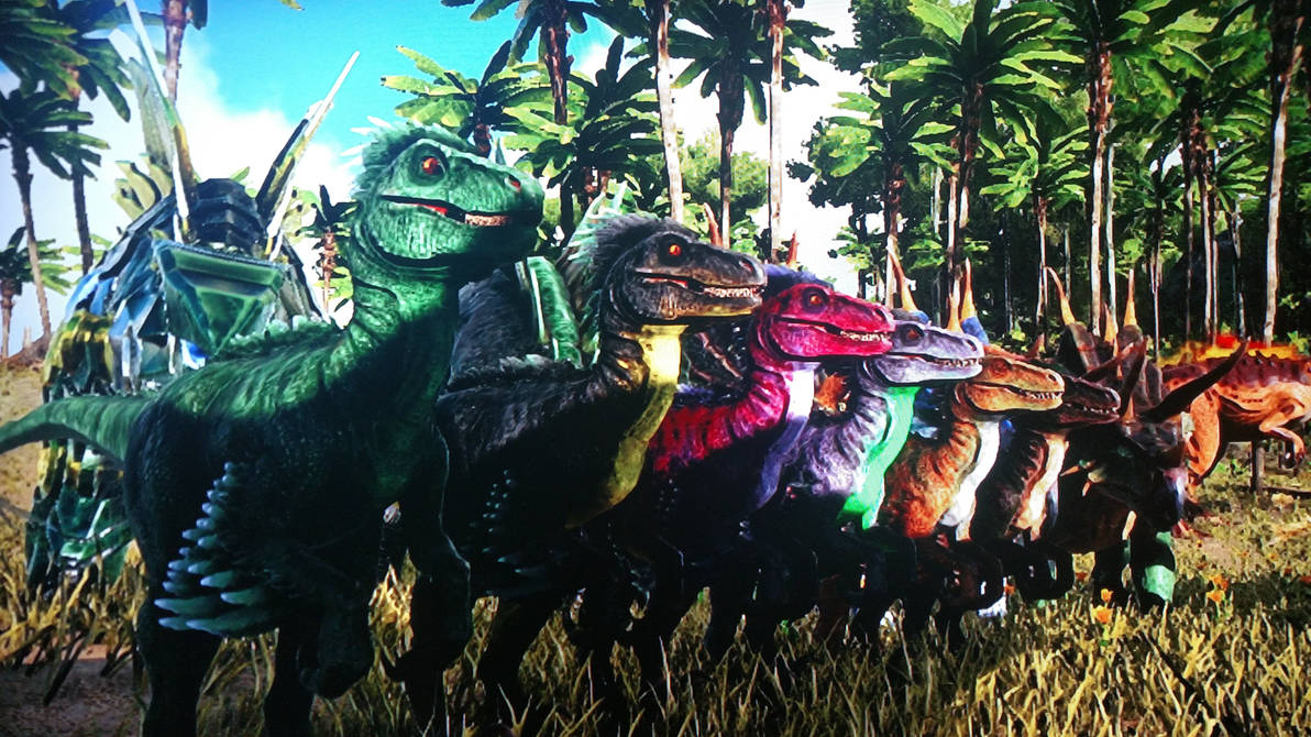 Colorful Raptors by CalloftheRaptor on DeviantArt