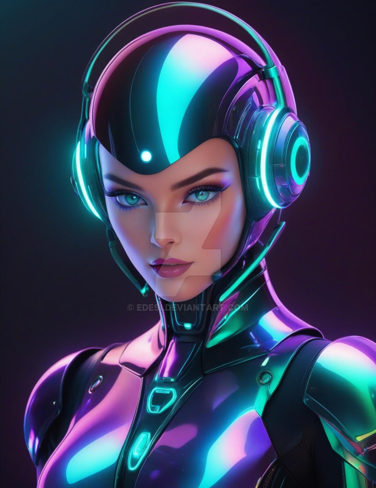 Radiant retro-futuristic android by EDESI on DeviantArt