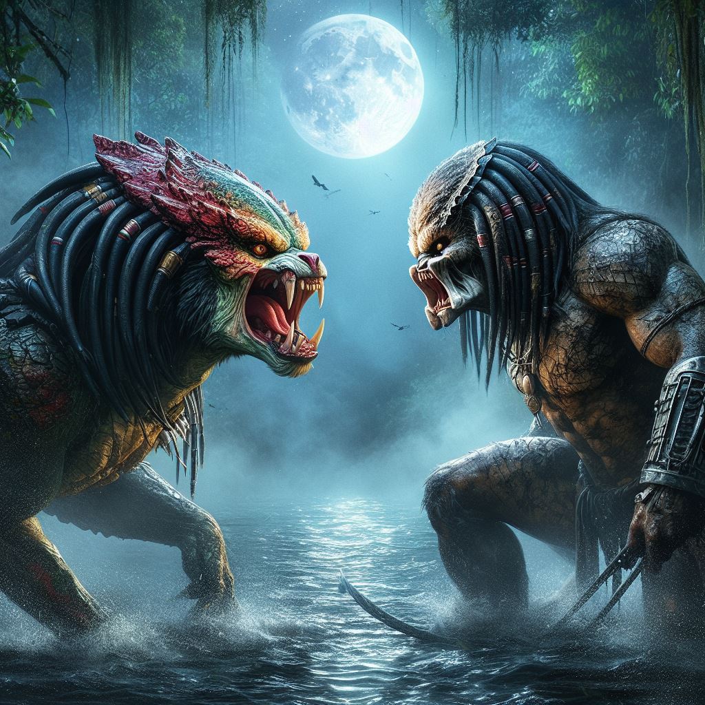 Mutated Predator Mutated Yautja vs. Mutated Yautja Creature by EDESI on DeviantArt