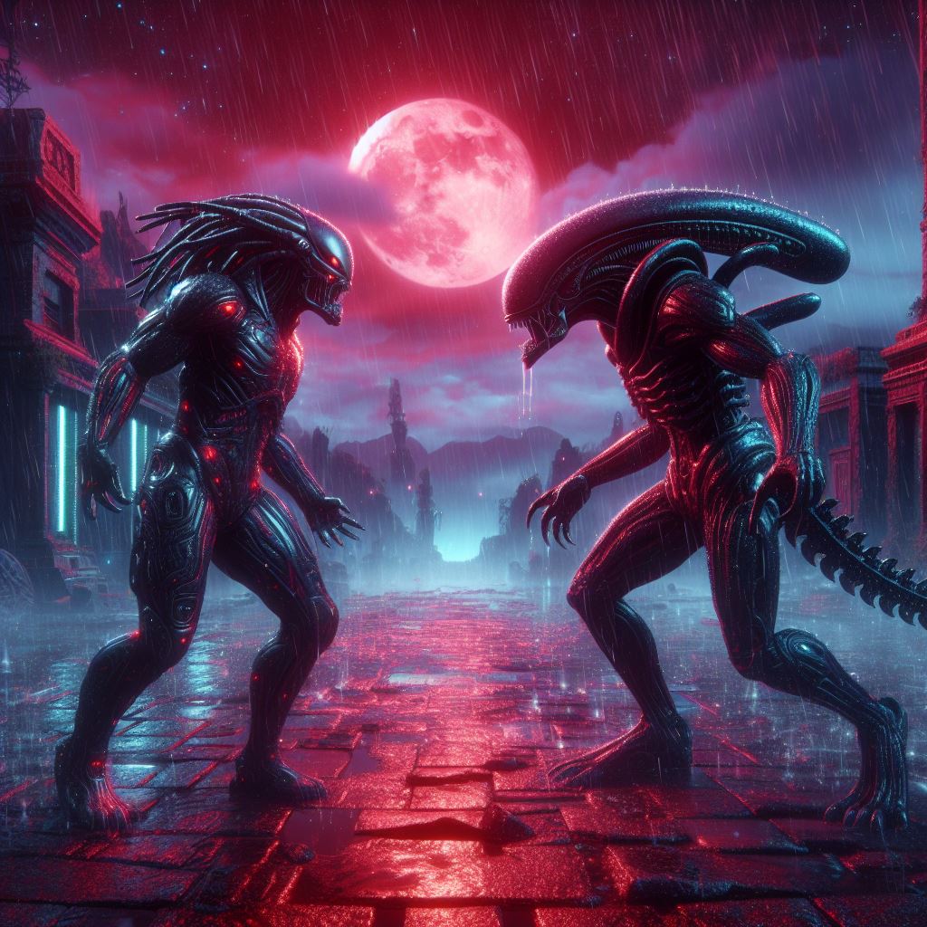 Xenomorphs against another alien race by EDESI on DeviantArt