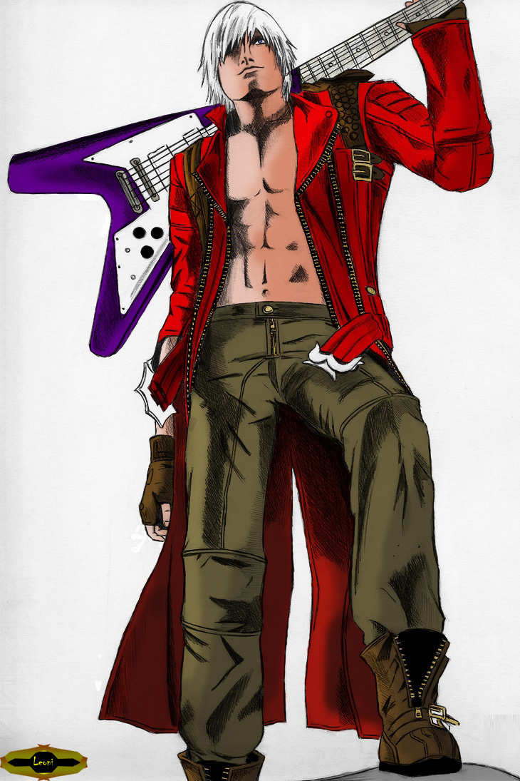 Dante & Electric Guitar - Characters & Art - Devil May Cry 3