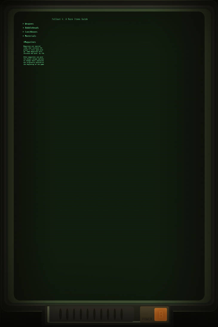 Fallout 4 Terminal Poster WIP by JessicaKDesign on DeviantArt