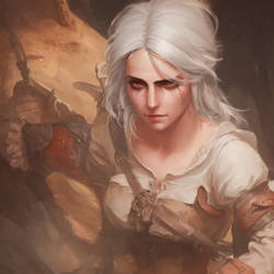 Ciri. Fan art. Witcher.