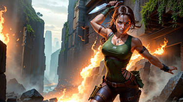 lara croft. Fan art.