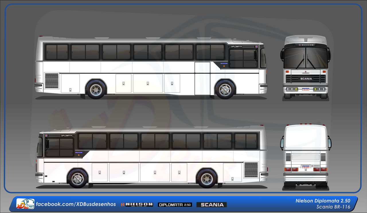 Scania B111, Ônibus Scania B111, carroceria Nielson Diploma…
