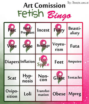 Fetish Commission Bingo Card_Original