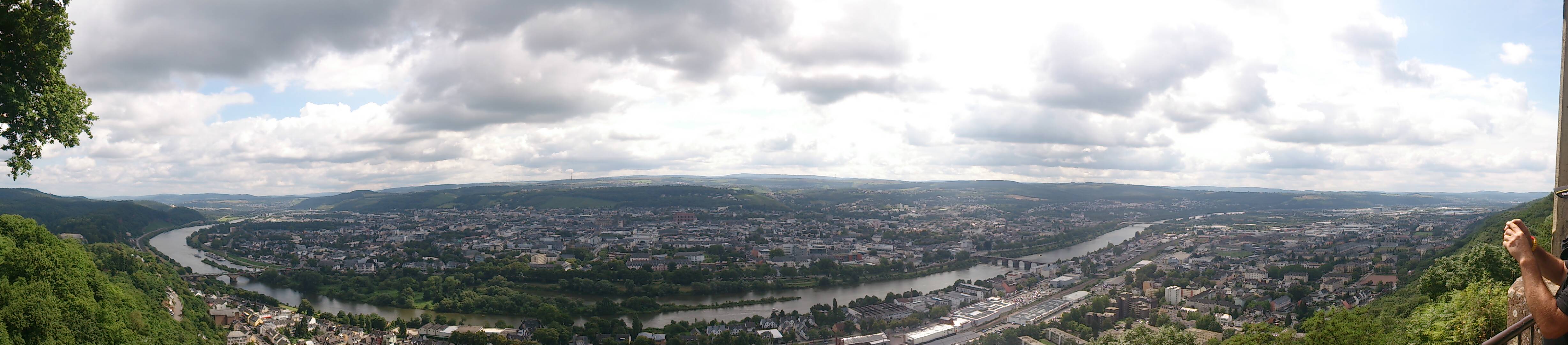 180 degrees Panorama View over Trier