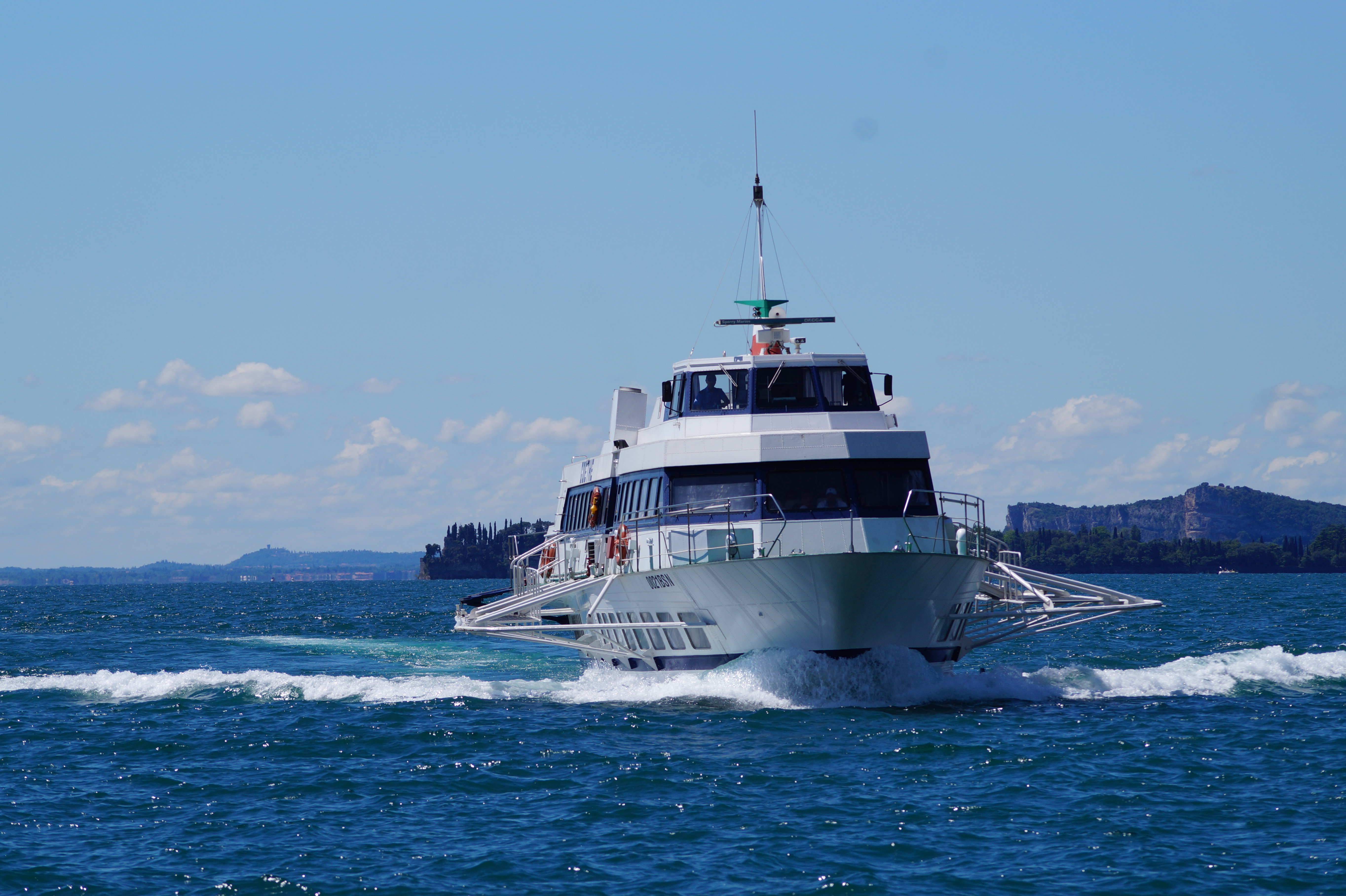 A Ship on the Lake Garda