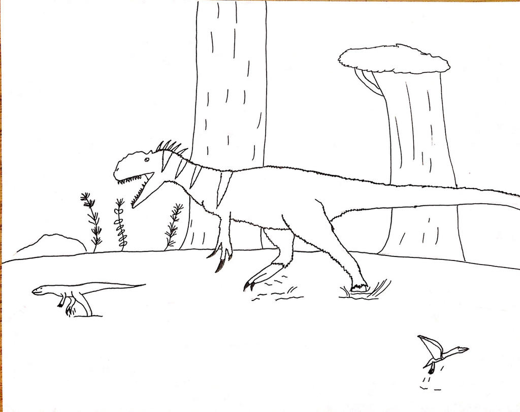 Draconian Monolophosaurus v2