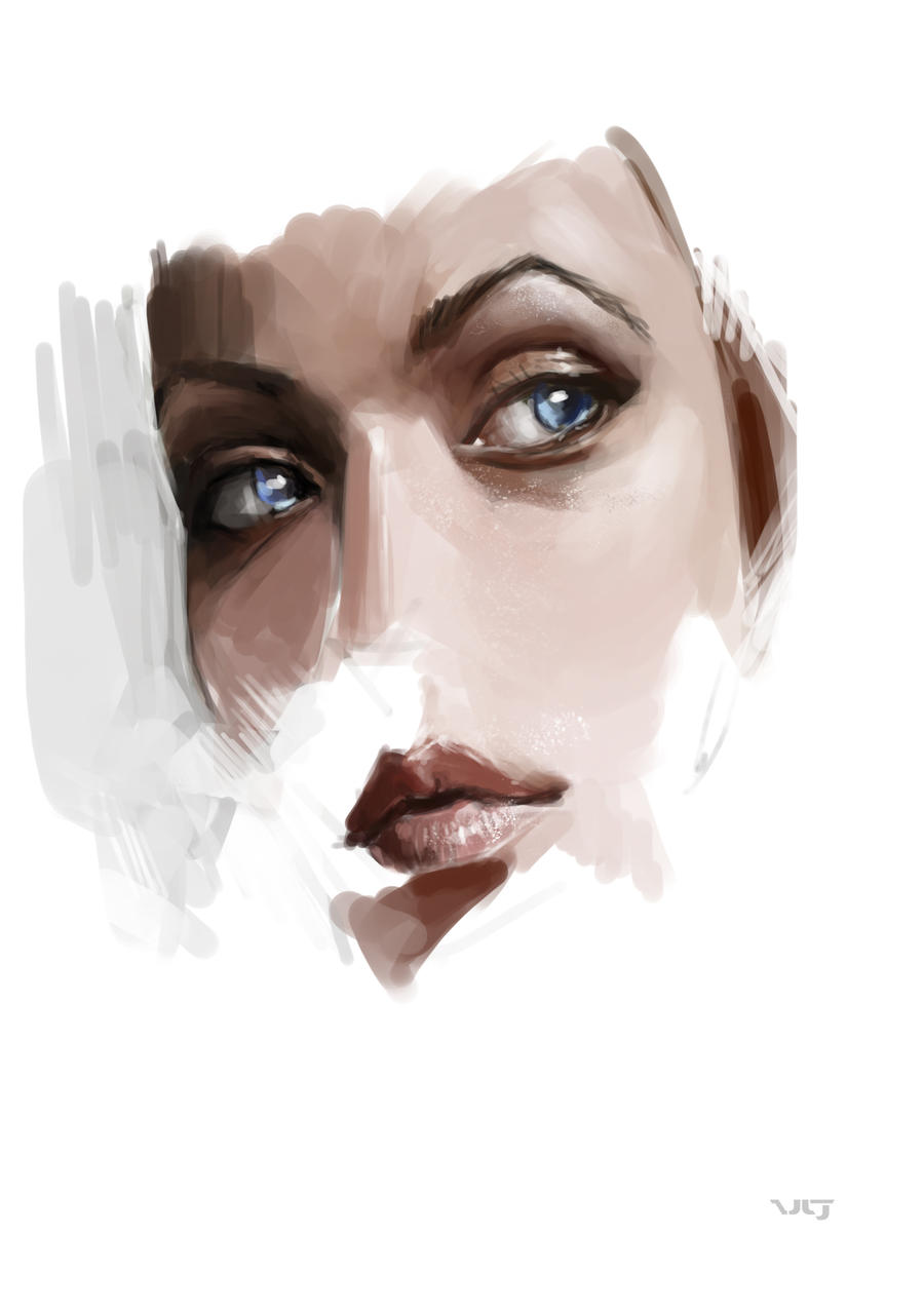 beautiful woman - eyes study