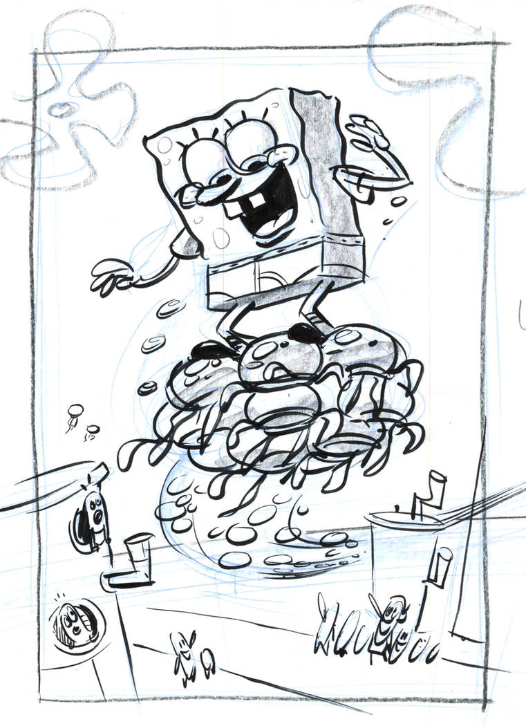 SpongeBob Jellyfish Rough by shermcohen on DeviantArt