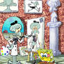 Artist SpongeBob and Squidward