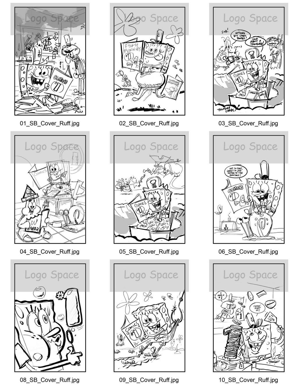 SpongeBob Cover Sketches